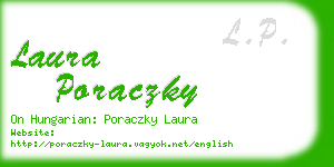 laura poraczky business card